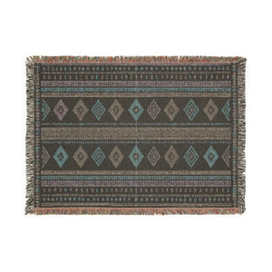 DipaliZ fringed throw in the 80 by 60 inch size for a bed