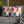 Colorful Cat Pattern Square Pillow Cover — Cute Sunglasses Cats Decorative Throw Pillowcase