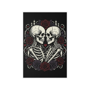 DipaliZ kissing skeletons decal in the wide 36 by 24 inch format