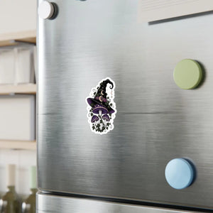 Mystical witch hat mushroom kiss-cut vinyl decal - home decor decals
