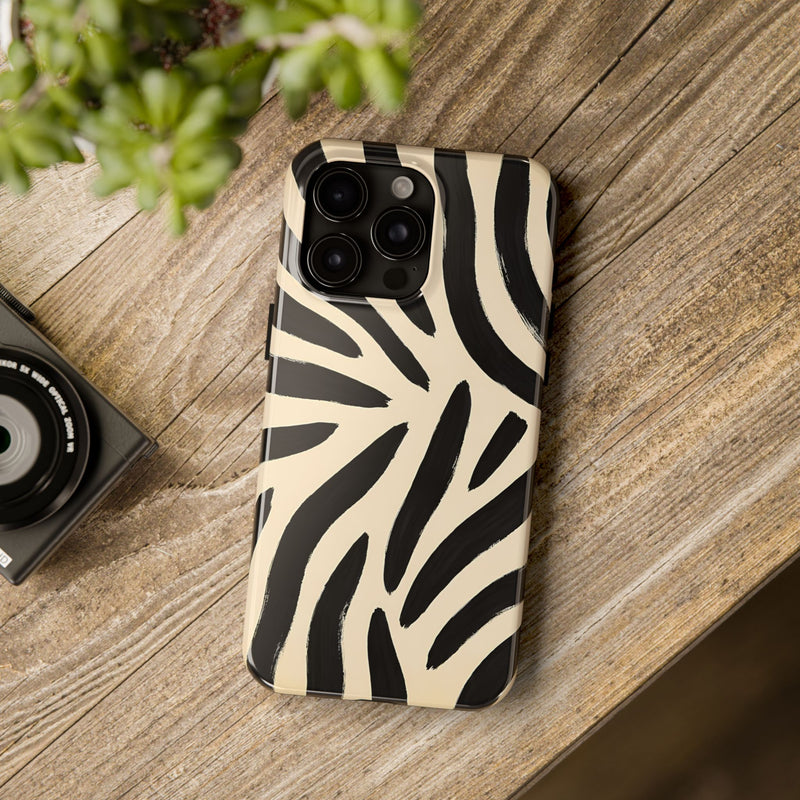 Zebra Print Tough Phone Case