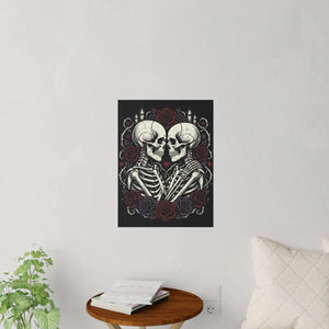 18 by 24 inch skeleton decal by DipaliZ on durable polyester film