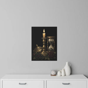 Memento mori decal from DipaliZ for a dark study or moody hallway