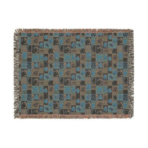 Patchwork Mosaic Woven Blanket — Cozy Boho Throw for Living Room & Gift