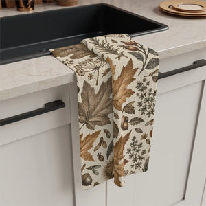 Fast-drying microfiber tea towel printed to order with DipaliZ harvest art