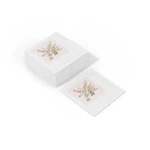 DipaliZ White Coined Napkins Three Ply Party Paper