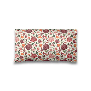 Floral Rose Satin Pillowcase — Soft Botanical Body Pillowcase