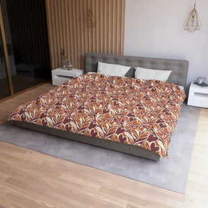 Autumn Leaf Duvet Cover - Hand-drawn Botanical Pattern - Dipaliz - Home Decor