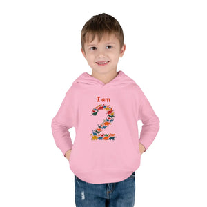 Cozy i am 2 Toddler Fleece Hoodie - Birthday Gift - Dipaliz - Sweatshirts