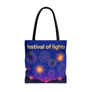 Cool ink-blue sky against warm sodium stall light, printed by DipaliZ