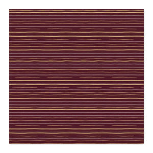 Close view of burgundy and antique gold bands on DipaliZ combed cotton yardage