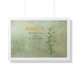 Namaste, Framed Horizontal Poster