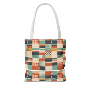 Aztec Patchwork Tote Bag – Boho Geometric All-Over Print Tote