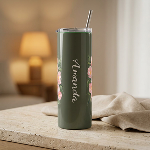 Pink floral Maker Sip Tumbler,  20oz