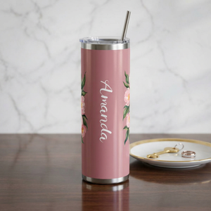 Pink floral Maker Sip Tumbler,  20oz