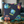 Cute Neon Raccoon Pattern Square Pillow — Colorful Cartoon Accent Cushion