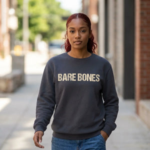 Skeleton Ribcage Sweatshirt — "Bare Bones" Graphic Crewneck
