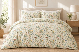 DipaliZ paisley wildflower cotton bed set with duvet cover and pillowcases