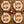 Rust, cream and faded gold colorway of the DipaliZ Autumn Magic napkins