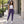 Moon & Bat Halloween Leggings — Purple Night Sky All-Over Print