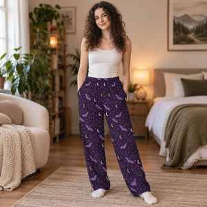 Bat Night Pajama Pants — Women's Halloween Sleepwear