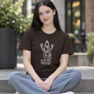 Lakshmi goddess lotus t-shirt - t-shirts