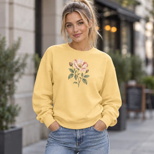 Floral botanical sweatshirt - sweatshirts