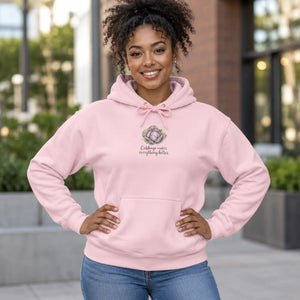 Cabbage makes everything better floral hooded sweatshirt - sweatshirts