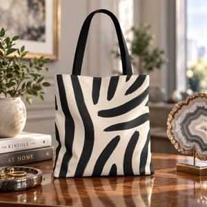 Zebra stripe print tote bag - bags