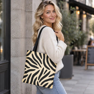 Zebra print tote bag - bags