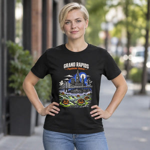 Grand rapids halloween skyline t-shirt - t-shirts