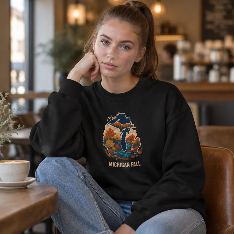 Michigan Fall Autumn Colors Crewneck Sweatshirt