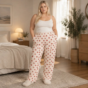Women’s hot cocoa marshmallows & twinkling stars pajama pants - pajamas