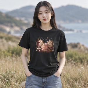 Hot cocoa bears garment-dyed t-shirt - t-shirts