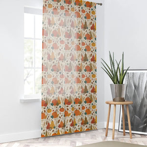 Foliage detail on a 50 by 84 inch DipaliZ polyester window panel