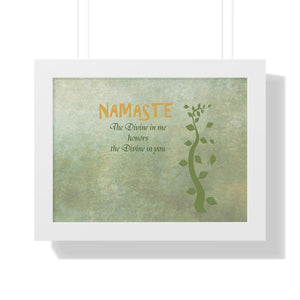 Namaste, Framed Horizontal Poster