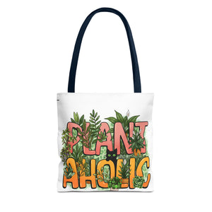 Plantaholic Tote Bag — Cute 'Plant Aholic' Eco Shopper for Plant Lovers