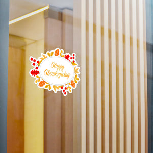 Happy Thanksgiving, Kiss-Cut Vinyl Decals