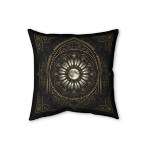 DipaliZ moon mandala cushion in the 16 by 16 inch square size