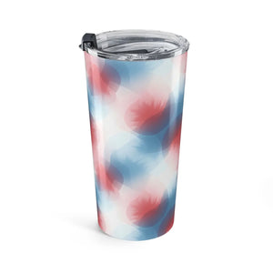 20oz Abstract Red & Blue Swirl Tumbler - Tumblers