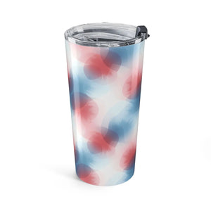 20oz Abstract Red & Blue Swirl Tumbler - Tumblers