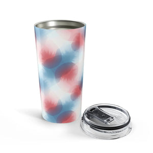 20oz Abstract Red & Blue Swirl Tumbler - Tumblers