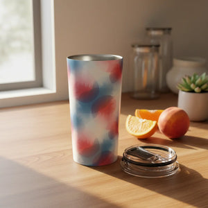 20oz Abstract Red & Blue Swirl Tumbler - Tumblers