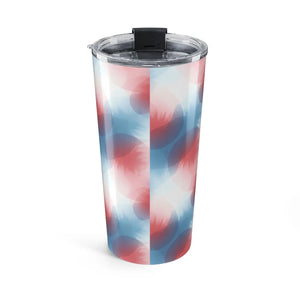 20oz Abstract Red & Blue Swirl Tumbler - Tumblers