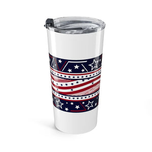 20oz American Flag Tumbler – Patriotic Stars & Stripes Travel Cup - Tumblers