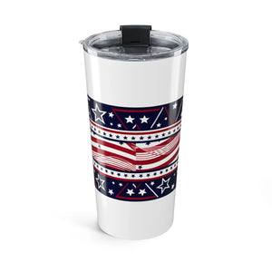 20oz American Flag Tumbler – Patriotic Stars & Stripes Travel Cup - Tumblers