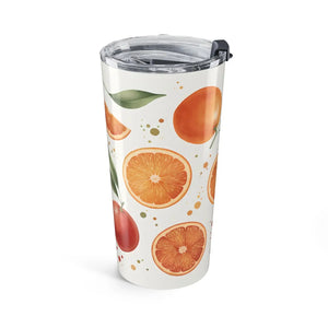 Citrus Orange Stainless Steel Tumbler - Tropical 20oz - Dipaliz - Tumblers