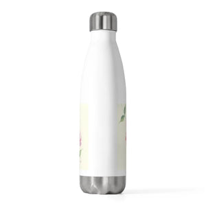 Pastel Pink Floral 20oz Insulated Bottle - Spring - Dipaliz - Water Bottles