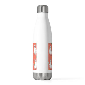 20oz Insulated Bottle, Personalized Coral Llama Pattern Water - Bottles