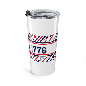 20oz Patriotic America Tumbler, Red White & Blue Stars and Stripes Travel Cup - Tumblers